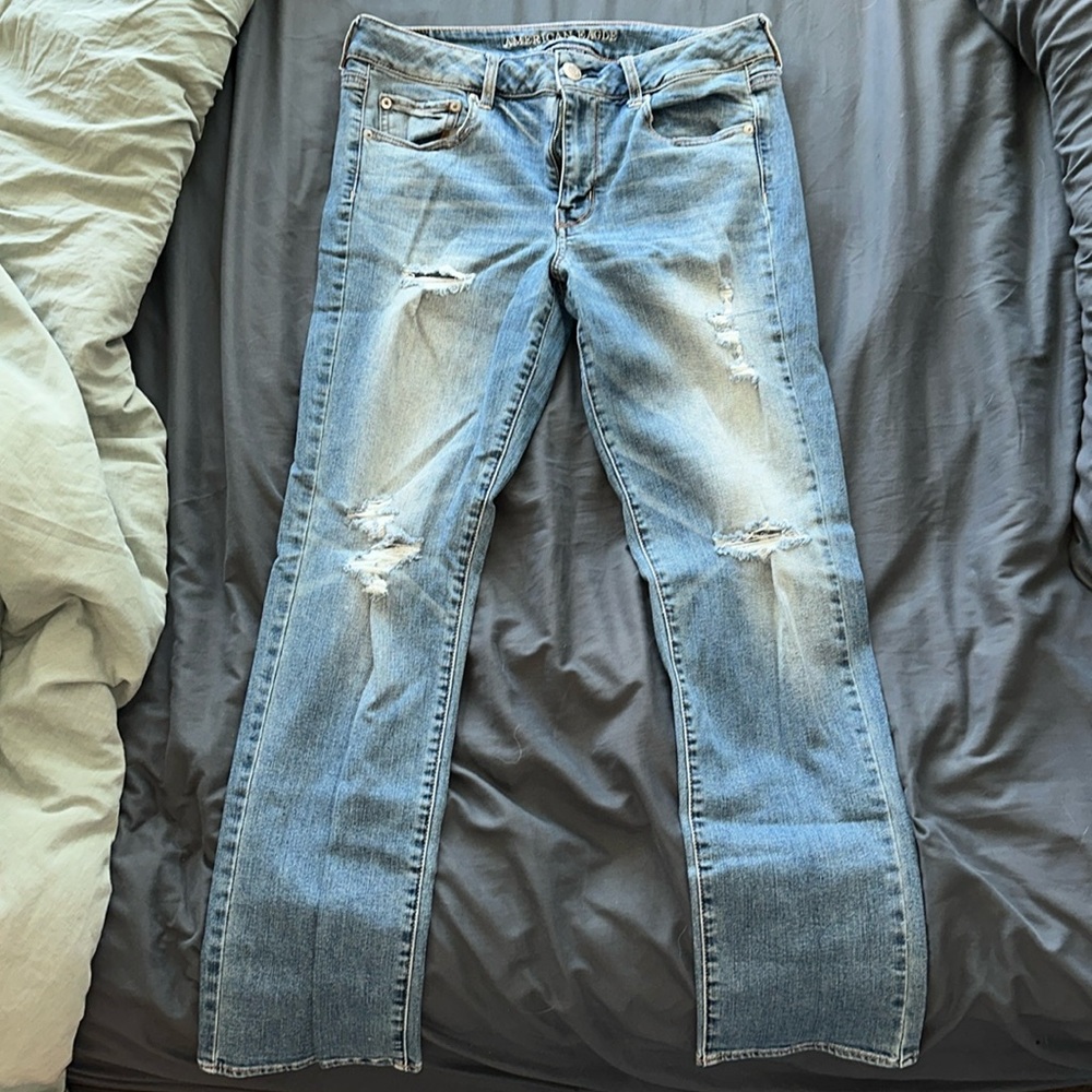 American Eagle High Rise Straight